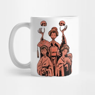 Porcelain Sisters RED Mug
